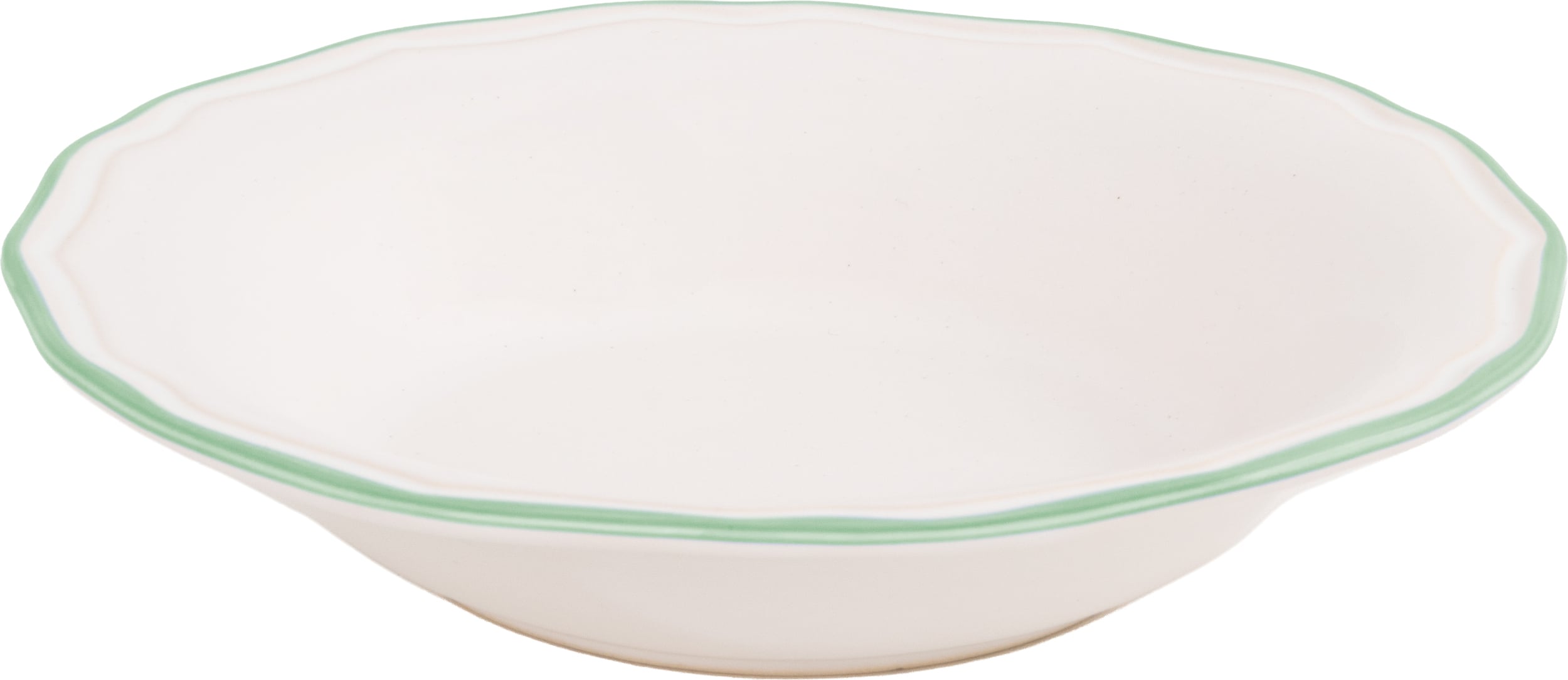 Asolo Suppenschale 24 cm, weiß-grün