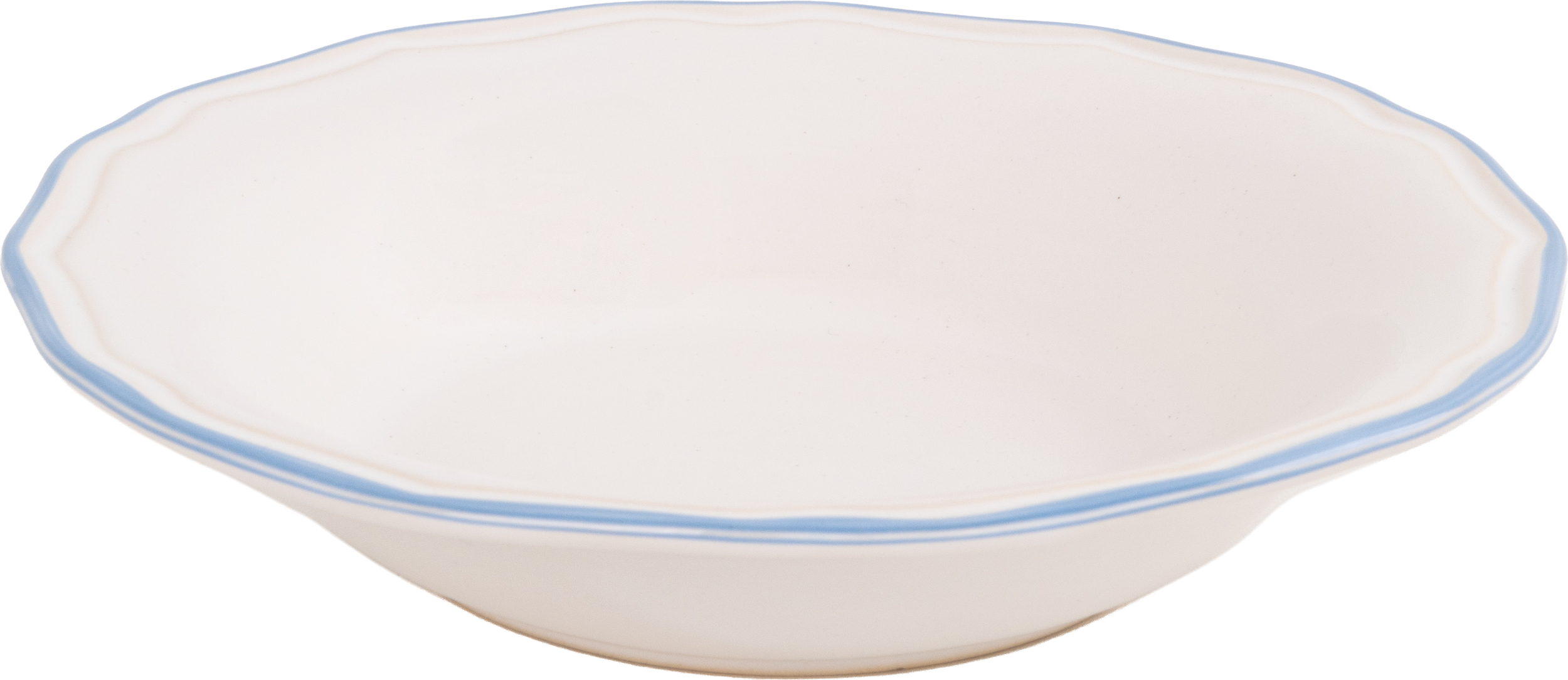 Asolo Suppenschale 24 cm, weiß-hellblau