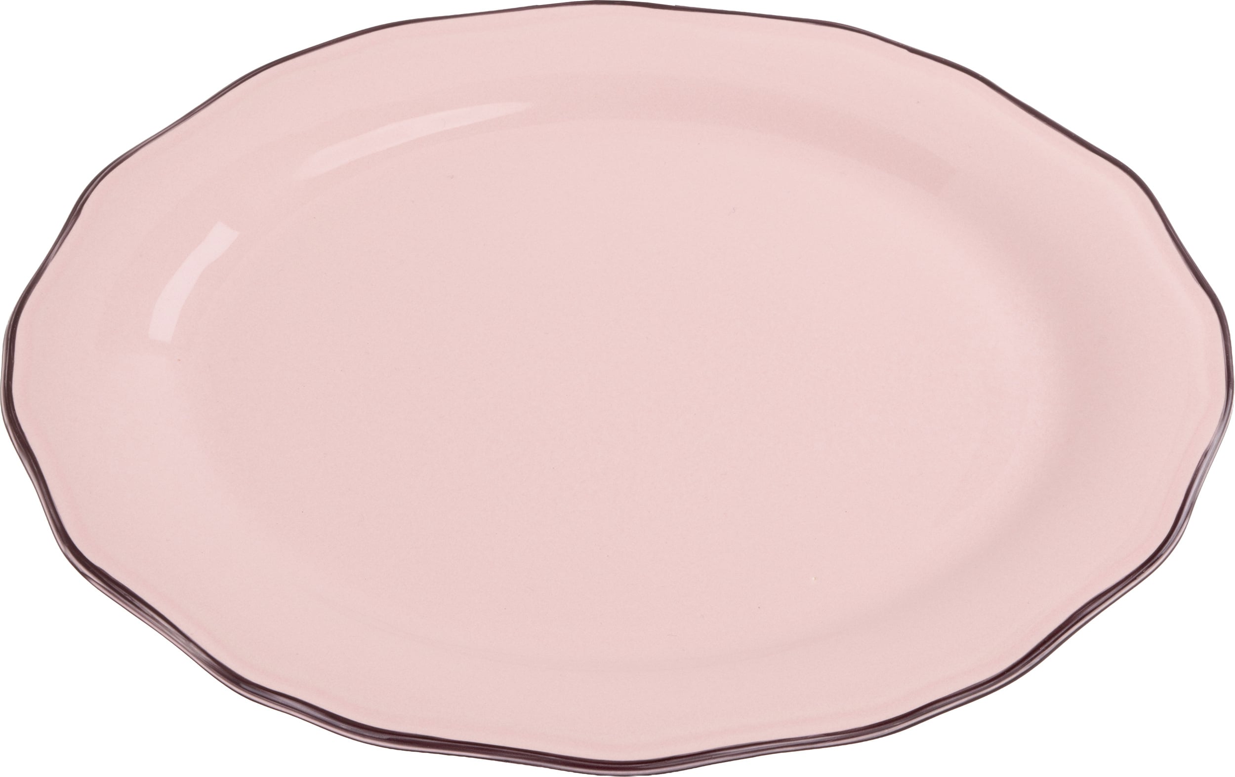 Asolo Teller oval 38 cm, rosa