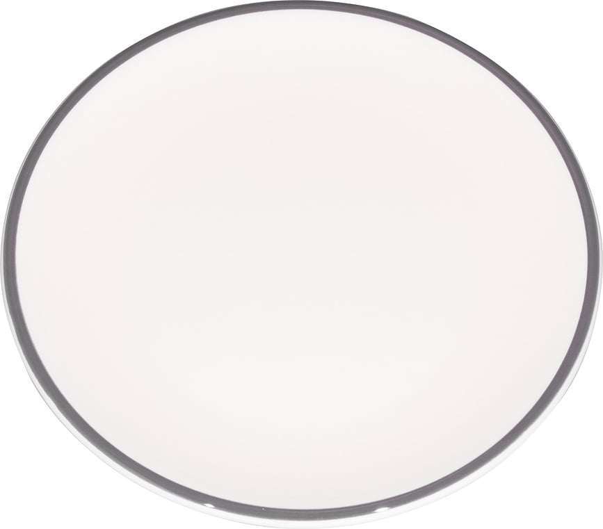 Assiette à déjeuner Lido Rim 21 cm, bleu-gris