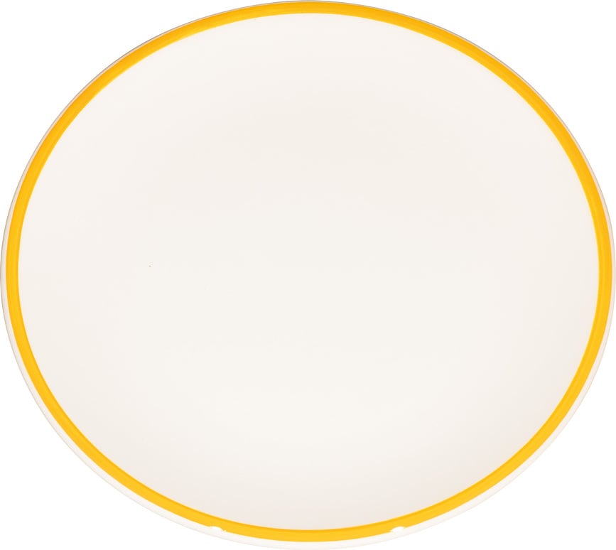 Assiette à déjeuner Lido Rim 21 cm, jaune