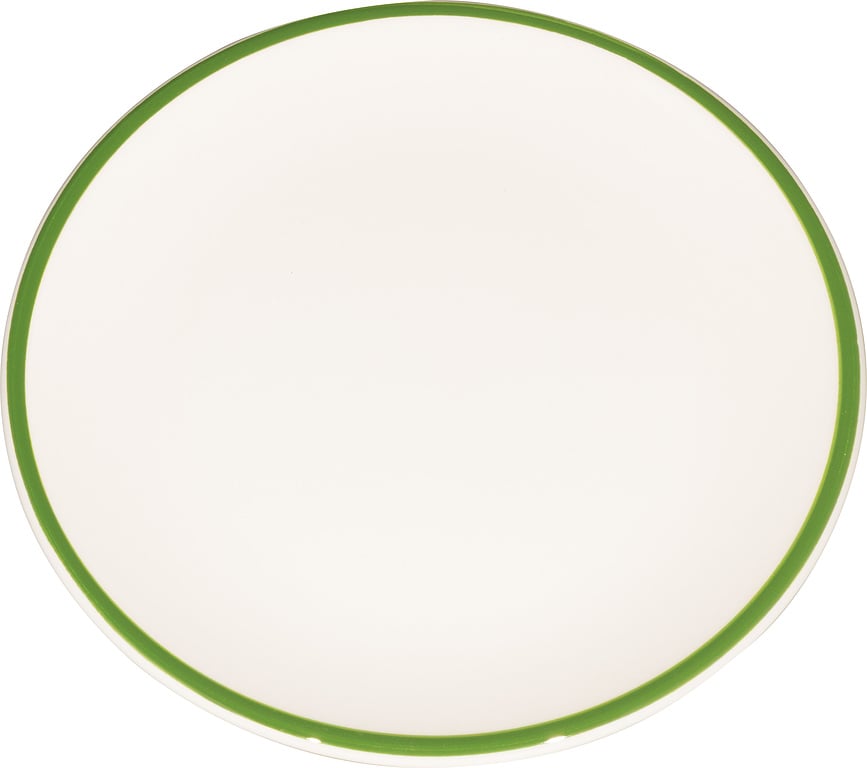 Assiette à déjeuner Lido Rim 21 cm, verte