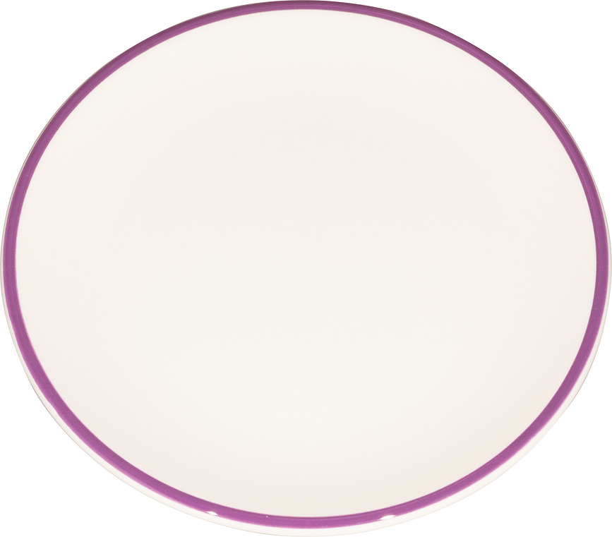 Assiette à déjeuner Lido Rim 21 cm, violette