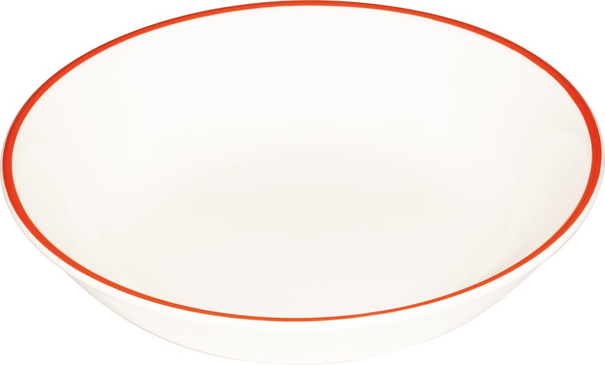 Assiette creuse Lido Rim 22 cm, rouge
