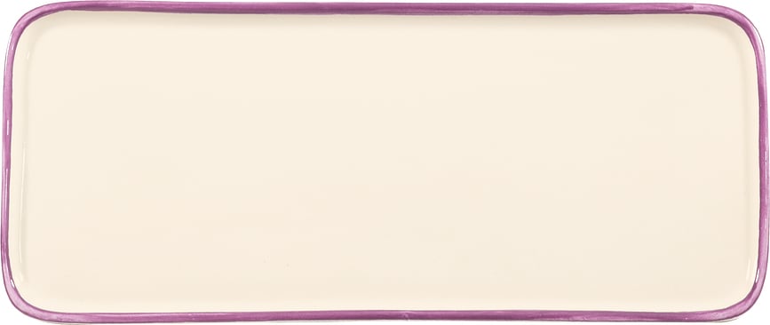 Bandeja para servir rectángular Lido Rim, 26,5 cm, amatista
