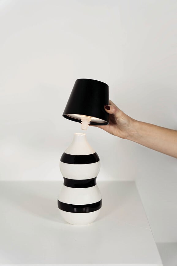 Base para lámparas Poldina Stopper Lido Fasce, azul