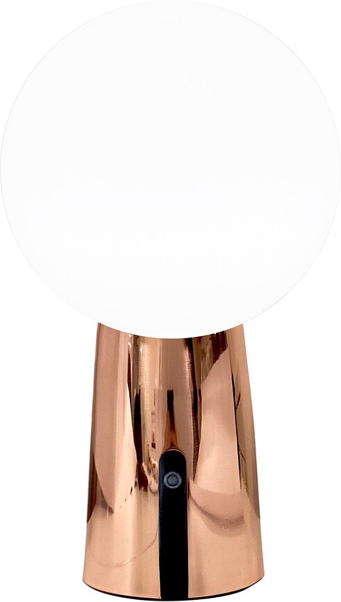 Bezdrátová lampa Olimpia 26 cm metalická měď