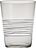 Bicchiere di vetro Filante 400 ml grigiastro
