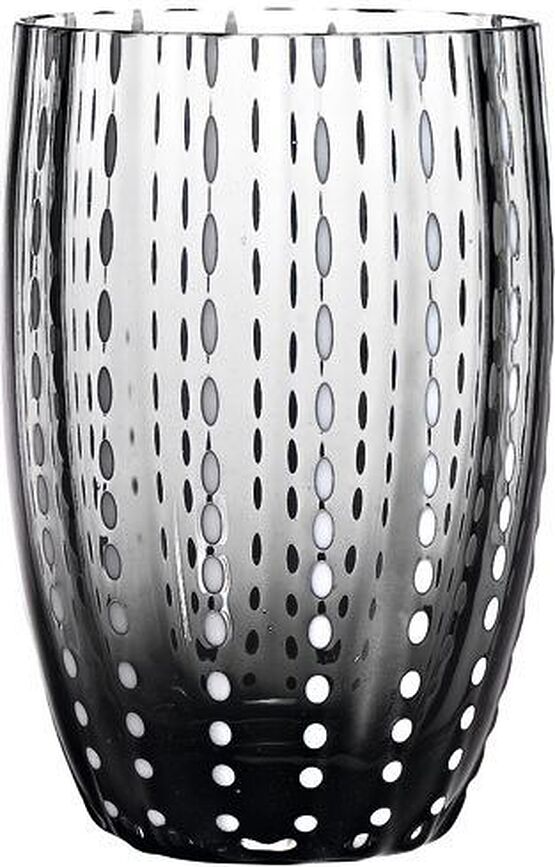 Bicchiere di vetro Perle 320 ml grigiastro