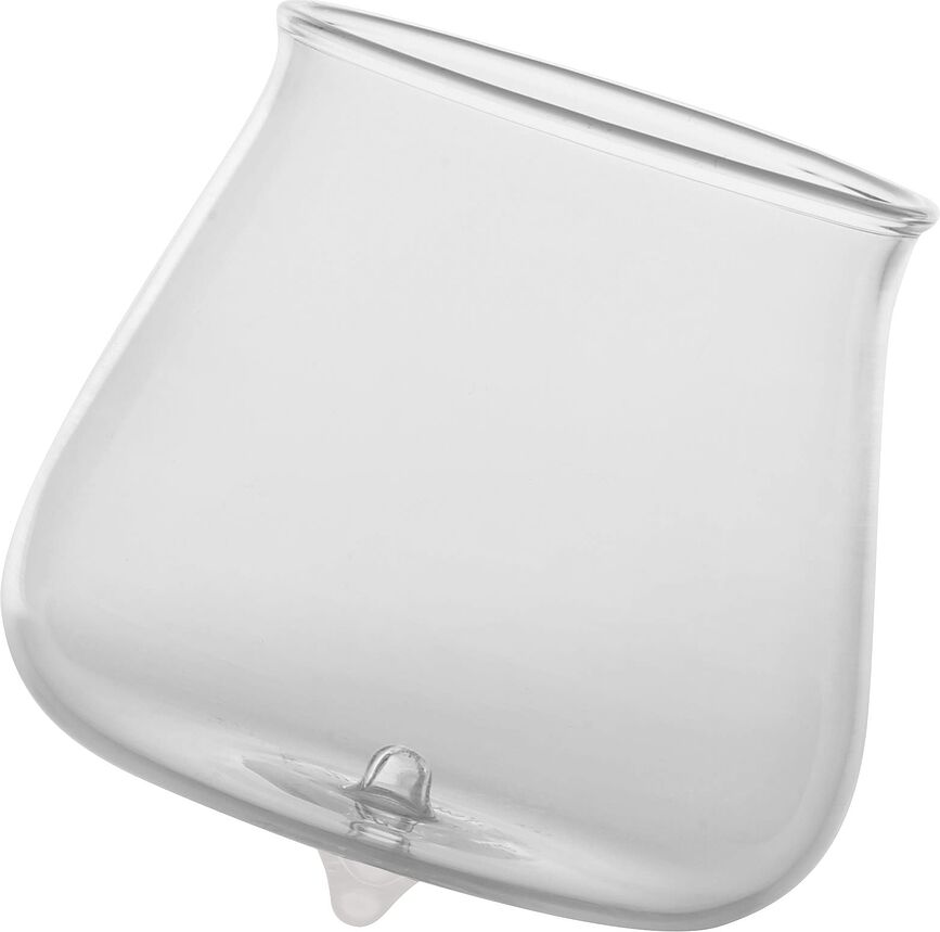 Bicchiere di vetro Pirolo 400 ml bianco