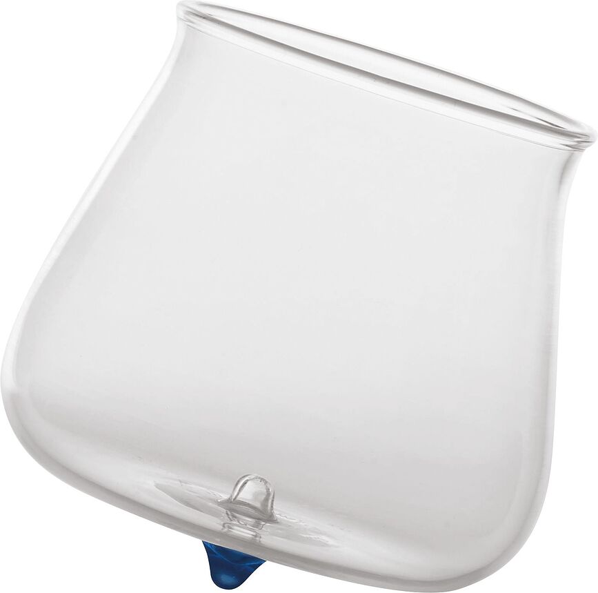 Bicchiere di vetro Pirolo 400 ml celeste