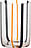 Bicchiere di vetro Tirache 350 ml nero-arancione