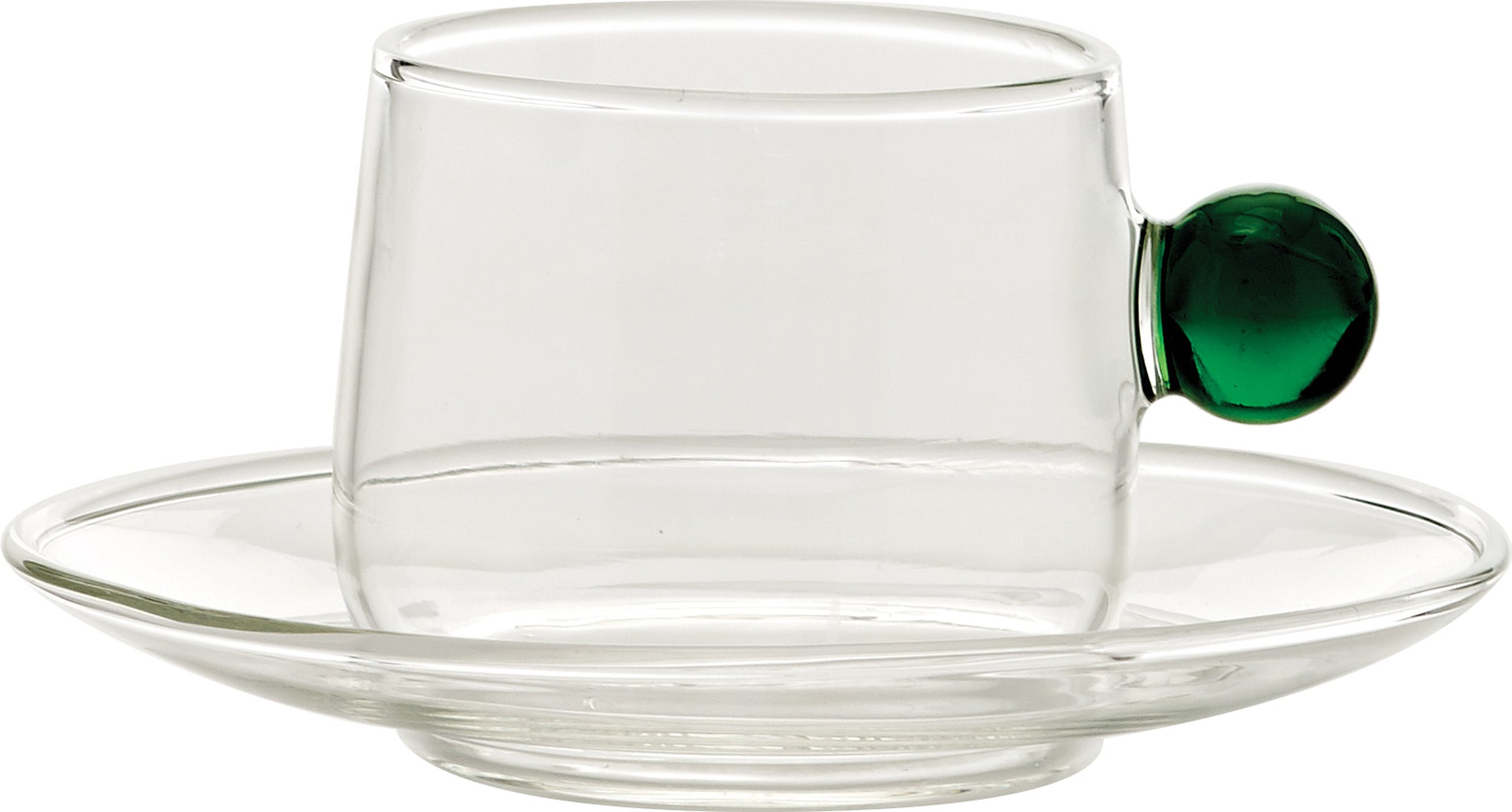 Bilia Kaffeetasse 120 ml grün mit Untertasse
