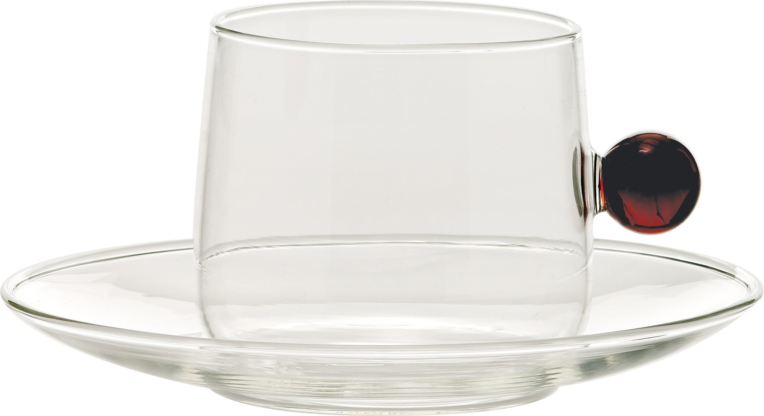 Bilia Teetasse 220 ml bernsteinfarben mit Untertasse