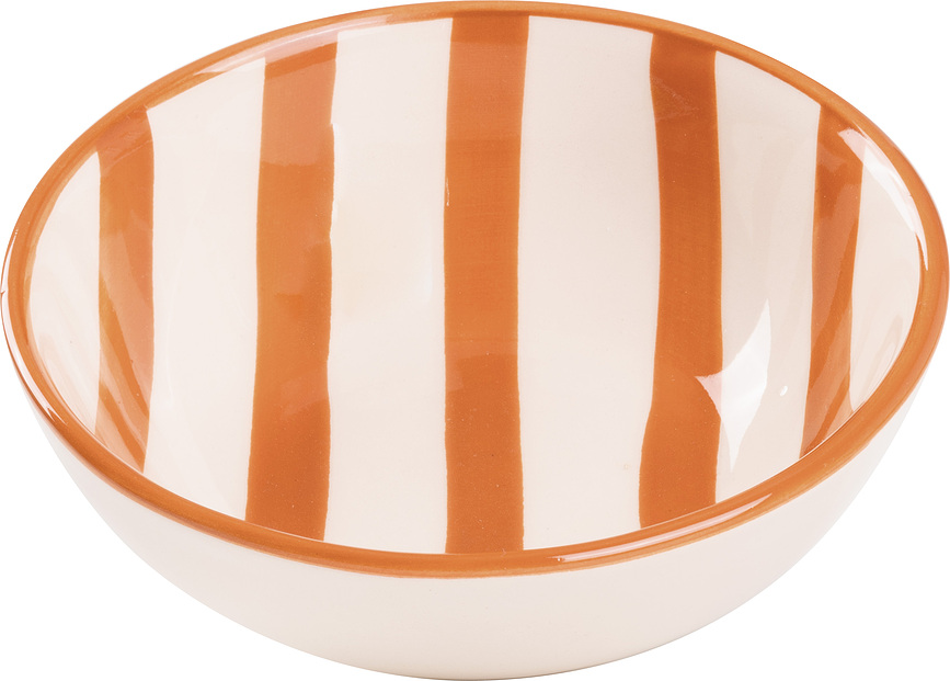 Bol Lido Righe à rayures 13 cm, couleur brique