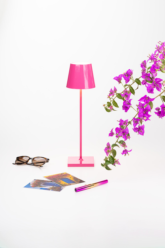 Bordslampa Poldina Glossy 38 cm, orange