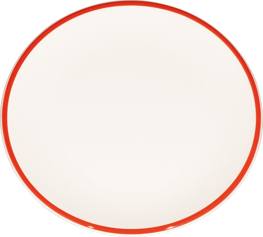 Brokastu šķīvis Lido Rim 21 cm, sarkans