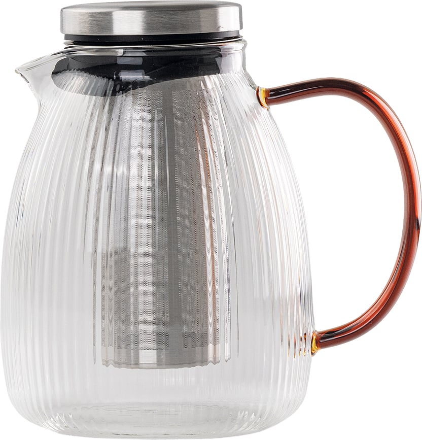 Carafă pentru ceai cu infuzor T-Set 1,2 l cu mâner chihlimbariu