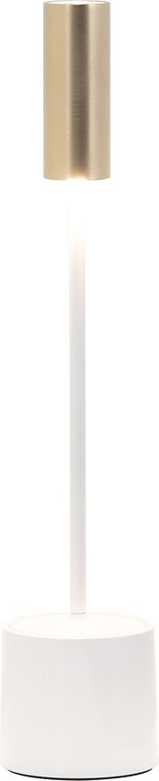 Carolina Lampe de Table sans fil, blanche et dorée