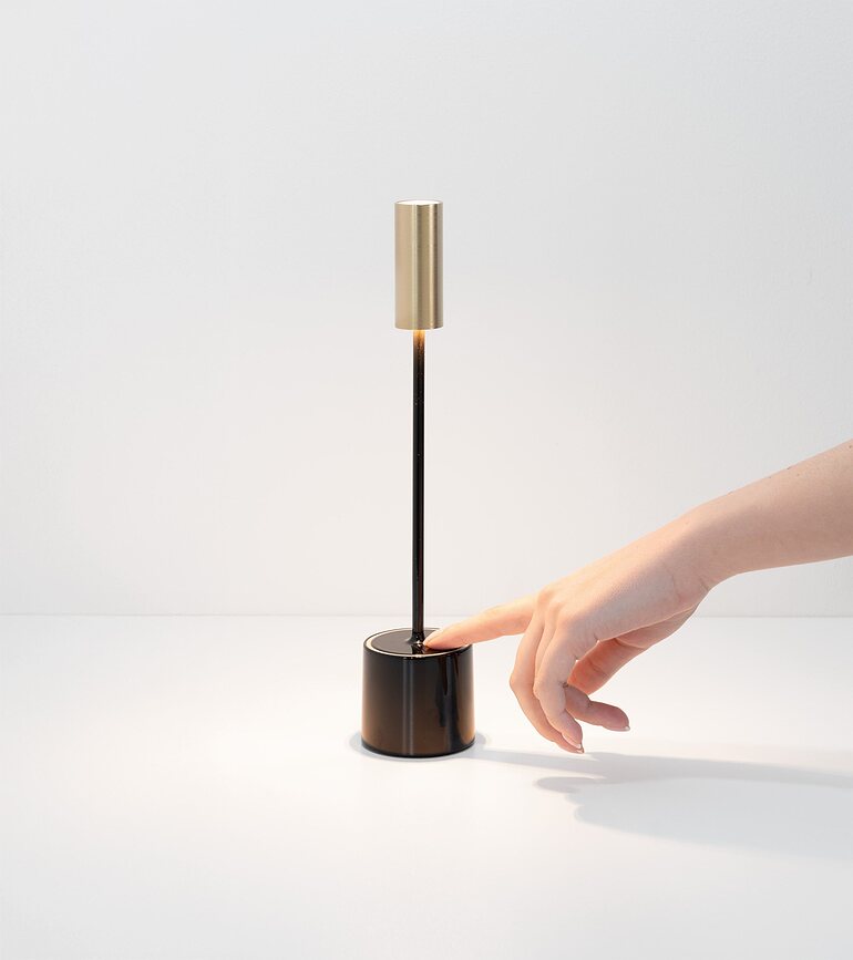 Carolina Lampe de Table sans fil, dorée