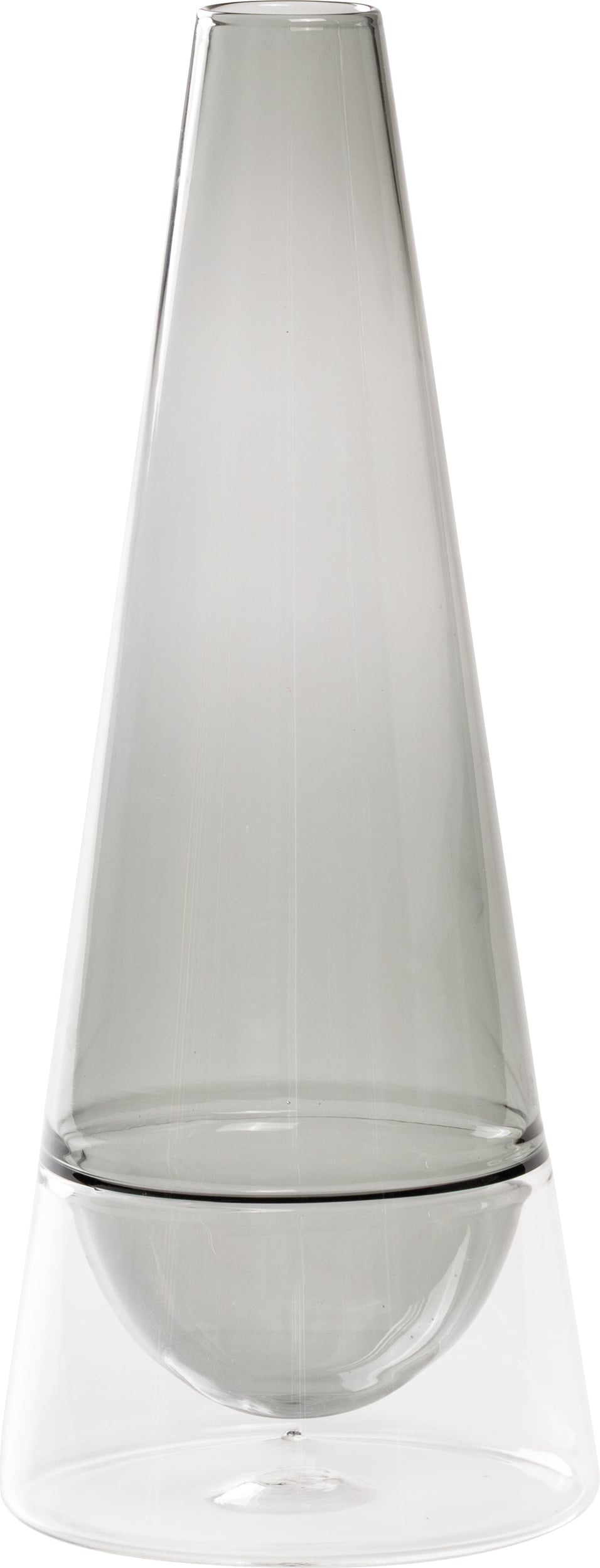 Conosfera Vase 25 cm, grey