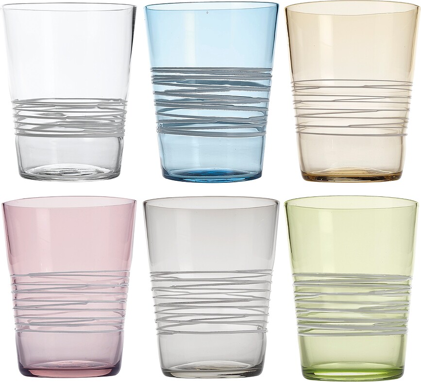 Filante Verres 400 ml, Lot de 6