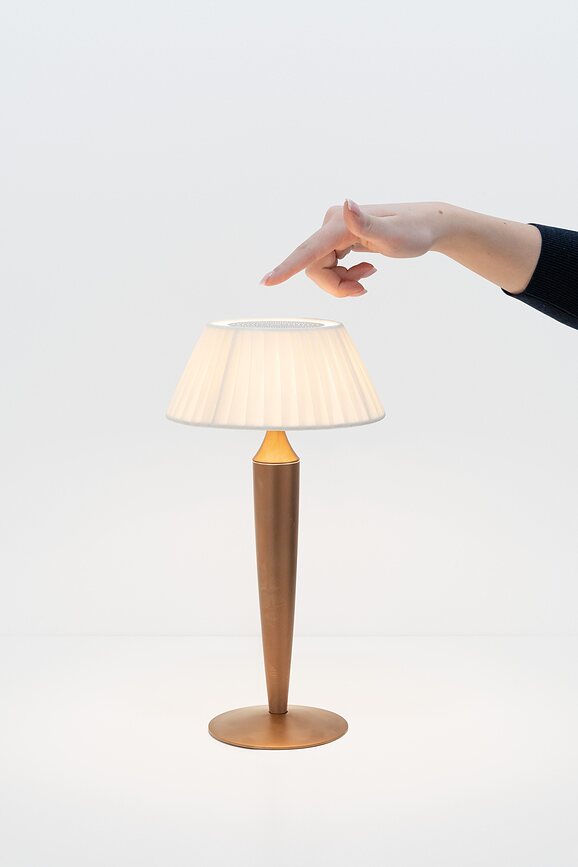 Flaminia Lampe de Table sans fil, brune