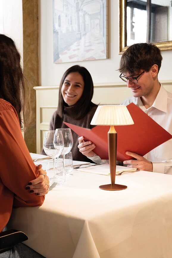 Flaminia Lampe de Table sans fil, brune