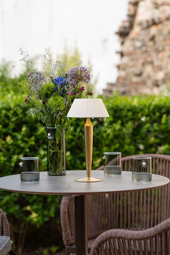 Flaminia Lampe de Table sans fil, brune