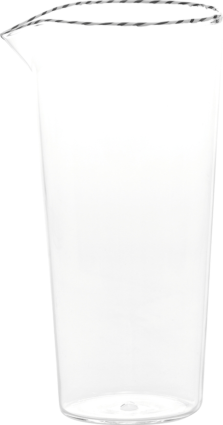 Garrafa Intrecci, 1,03 L, blanca y negra