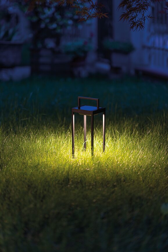 Home Lampa solarna 37 cm smeđa