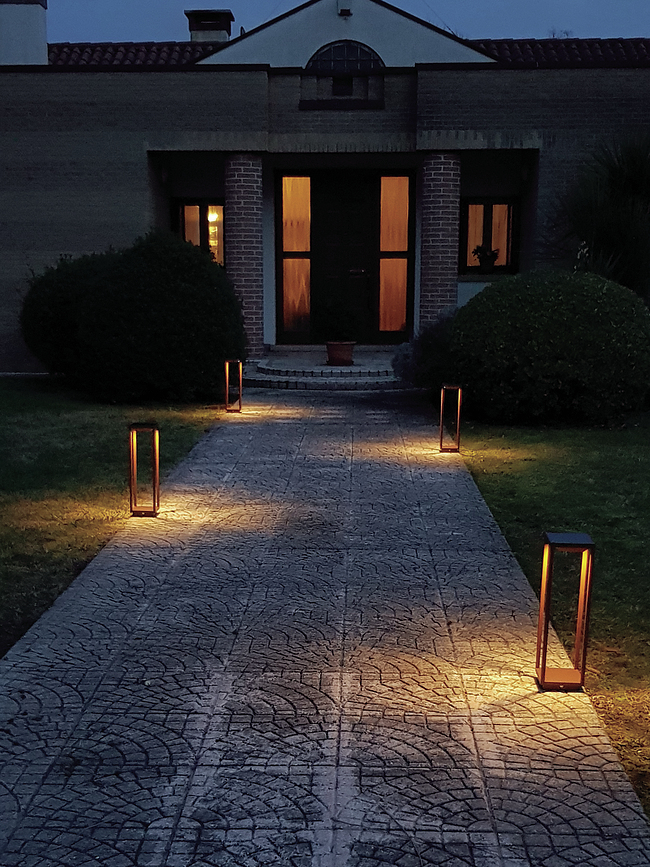 Home Solar Φωτιστικό Κήπου ηλιακό, 50 cm, γκρι