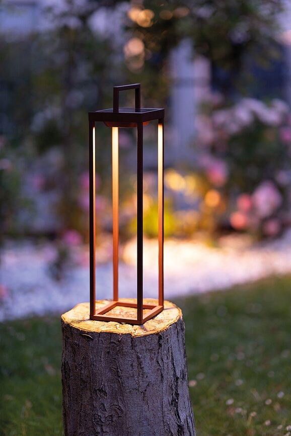 Home Solarna svetilka, 56,5 cm, rjava