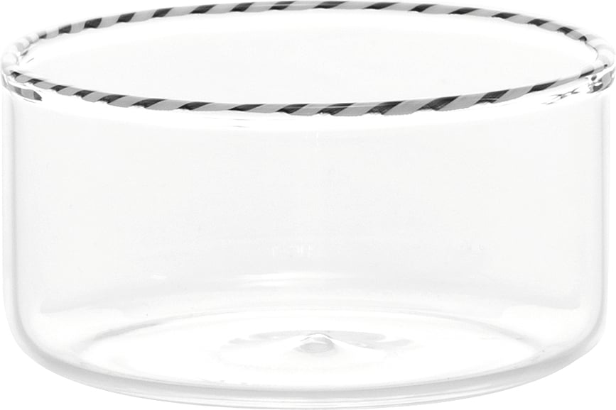 Intrecci Bol 420 ml, noir et blanc