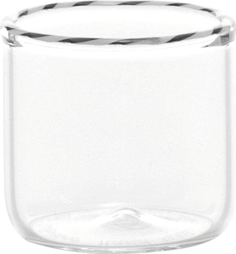 Intrecci Junior Verre 50 ml, noir et blanc