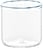Intrecci Junior Wasserglas 50 ml weiß-blau