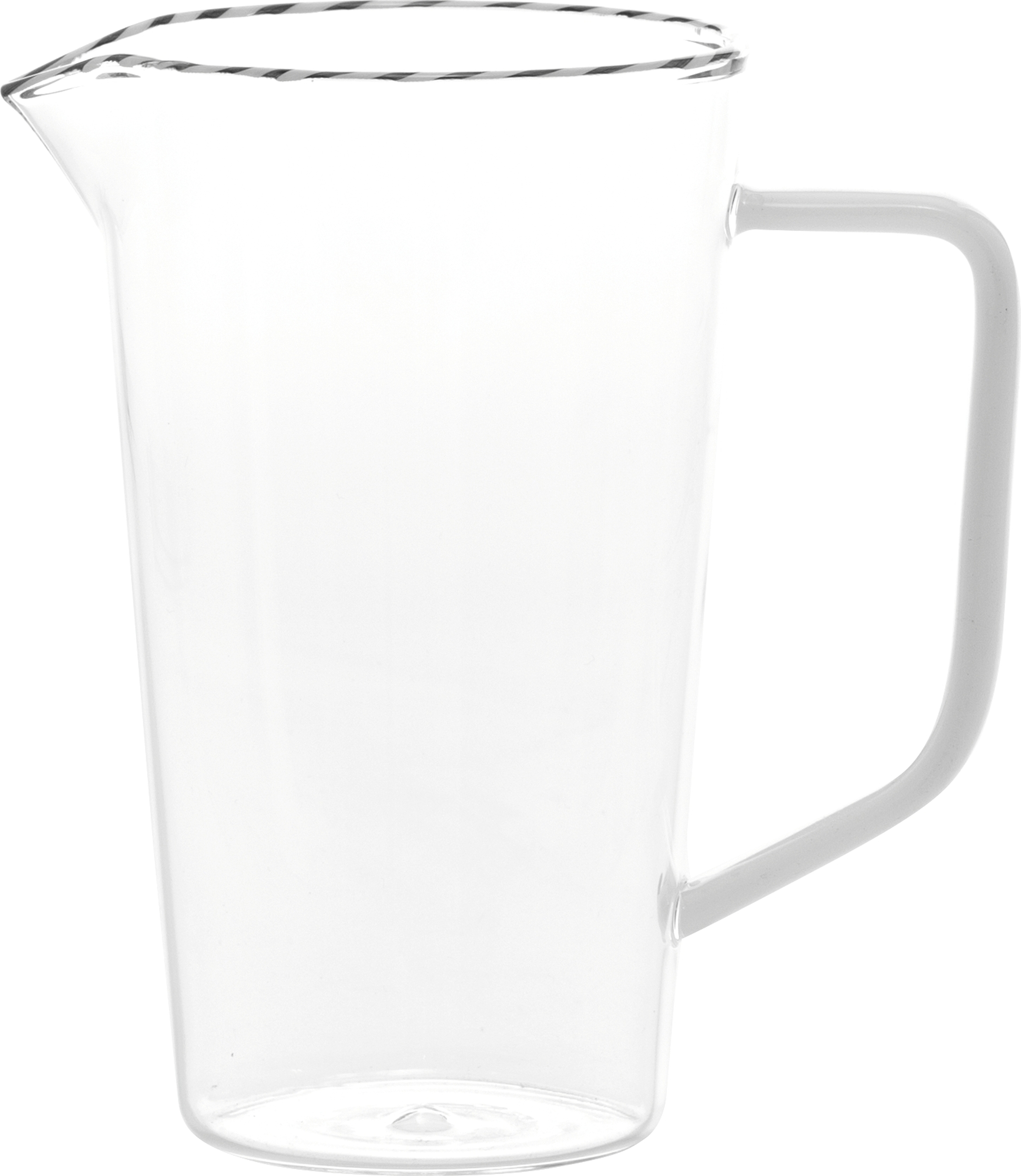 Intrecci Kanne 840 ml schwarz-weiß