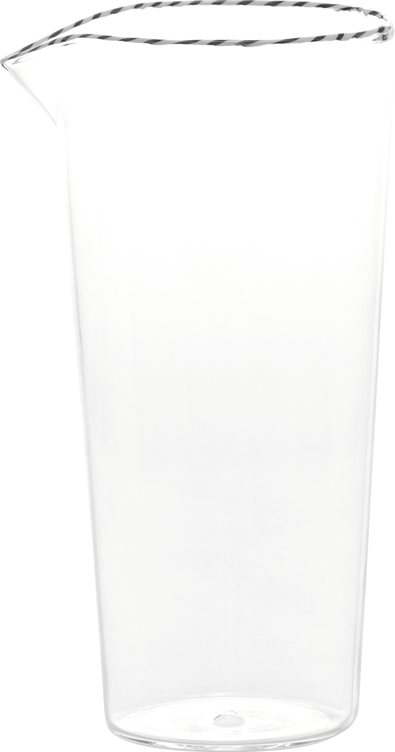 Intrecci Karaffe 1,03 l schwarz-weiß