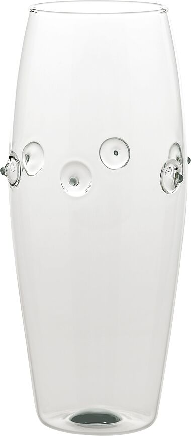 Jarrón abombado Patèa, 24 cm, gris