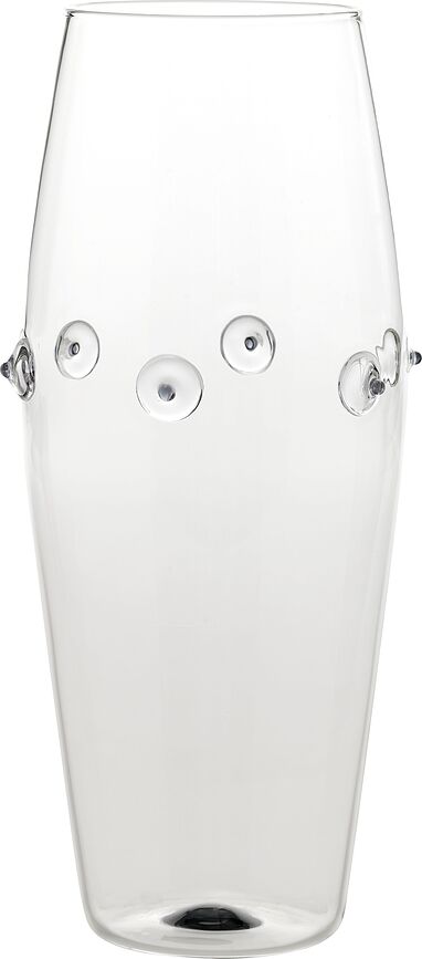 Jarrón abombado Patèa, 30 cm, gris