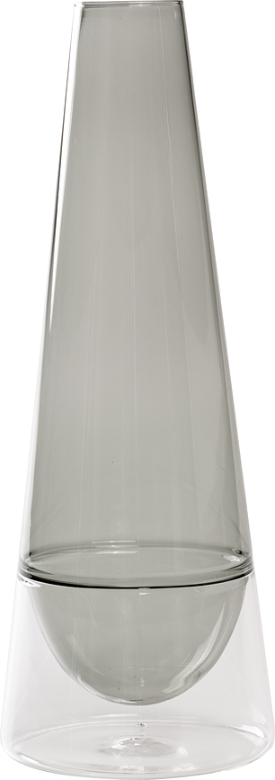 Jarrón Conosfera 35 cm, gris