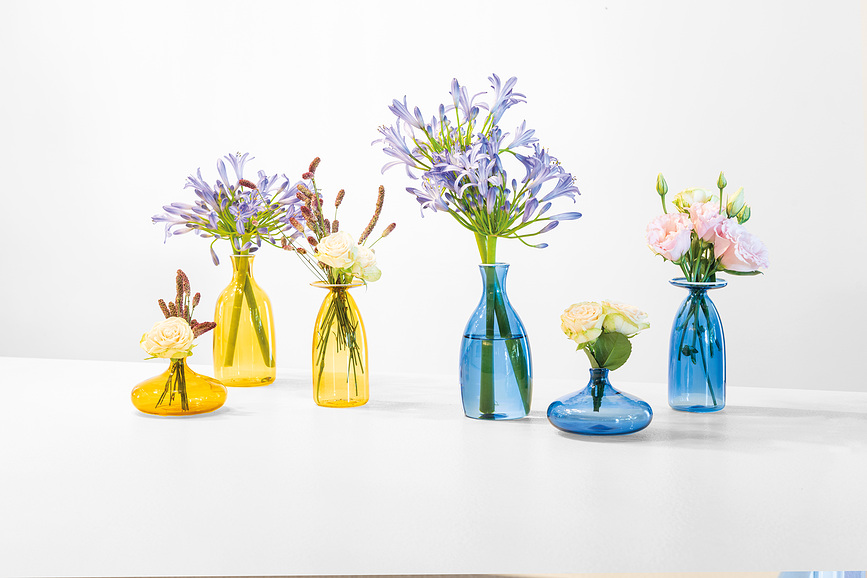 Jarrón Un Fiore, 6 cm, amarillo