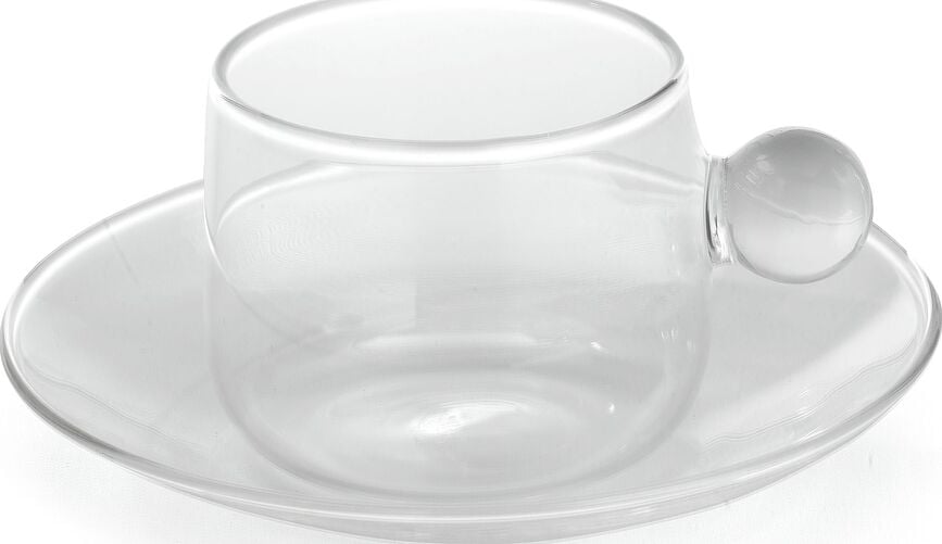 Koffiekopje Bilia 120 ml wit met een schotel