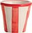 Kubek Lido Righe w paski 70 ml czerwony