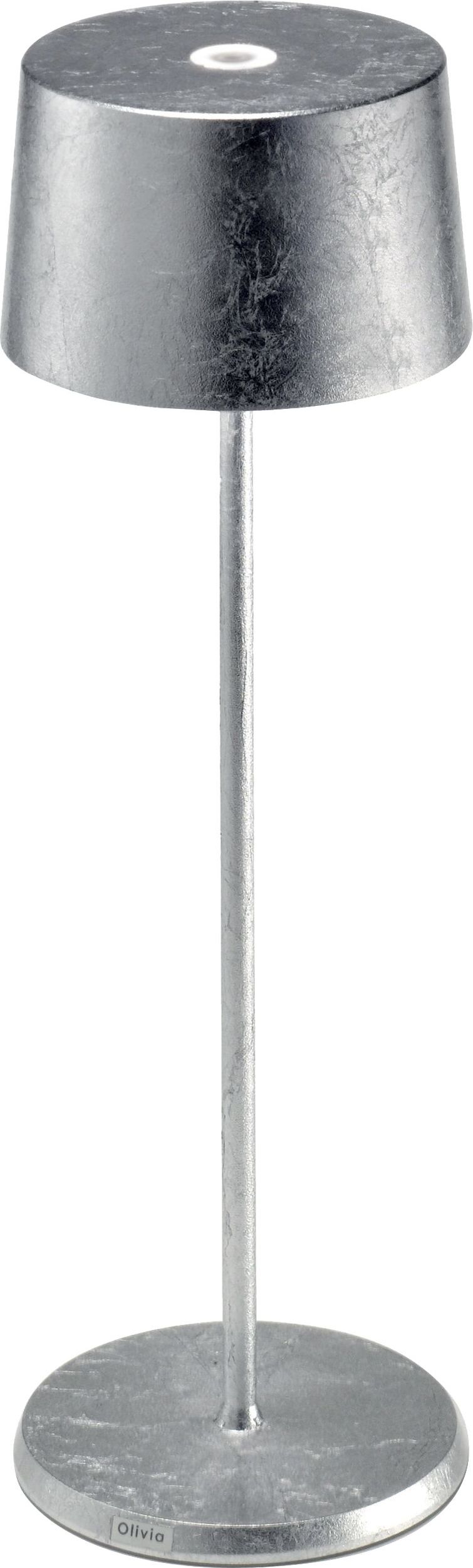 Lampa bezprzewodowa Olivia 35 cm srebrna