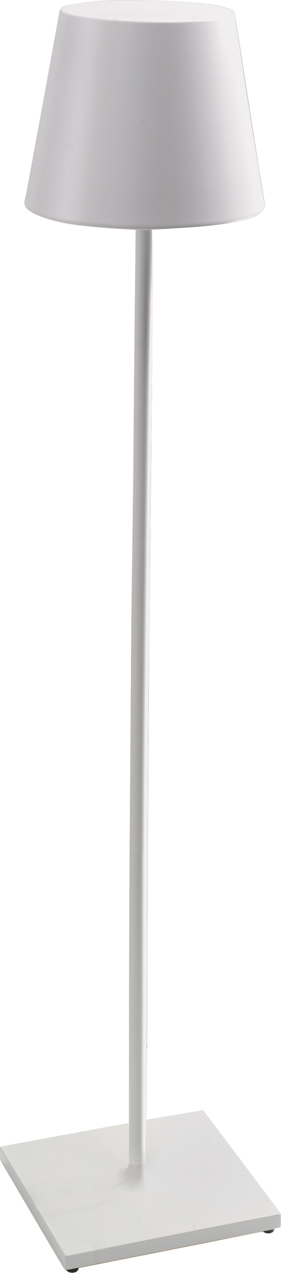 Lampa stojąca Poldina XXL biała z regulowaną wysokością