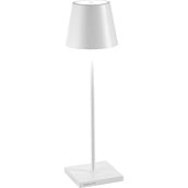 Lampa stołowa Poldina 38 cm biała