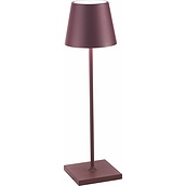 Lampa stołowa Poldina 38 cm burgundowa