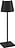 Lampa stołowa Poldina 38 cm czarny mat