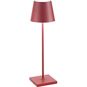 Lampa stołowa Poldina 38 cm czerwona